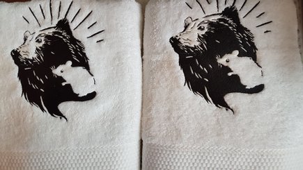 logo op handdoek borduren