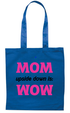 moederdag, moederdag cadeau, katoenen tas, blauwe tas, tas met hengsel